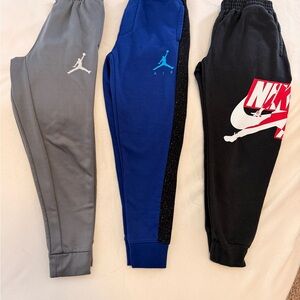 Nike Jordan Kids Jogger Sweat Pants - Gray, Blue, and Black